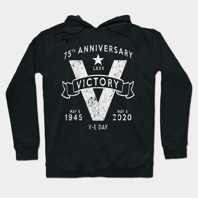 V-E Day 75th Anniversary V for Victory Vintage White